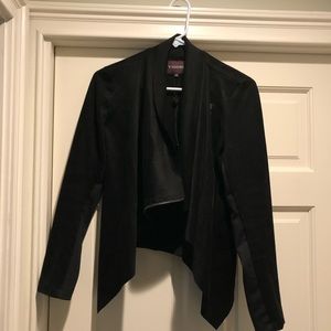 Vigoss Faux Suede Jacket, Black, S